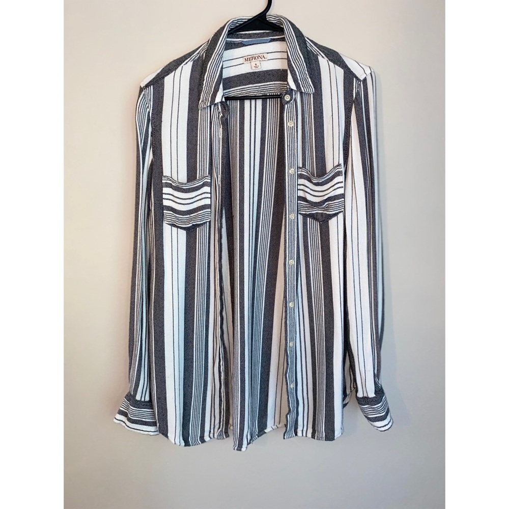 Flannel-like button down